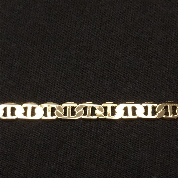 Gold Chain 14k Stamped Mariner 20in 6mm - Picture 2 of 3